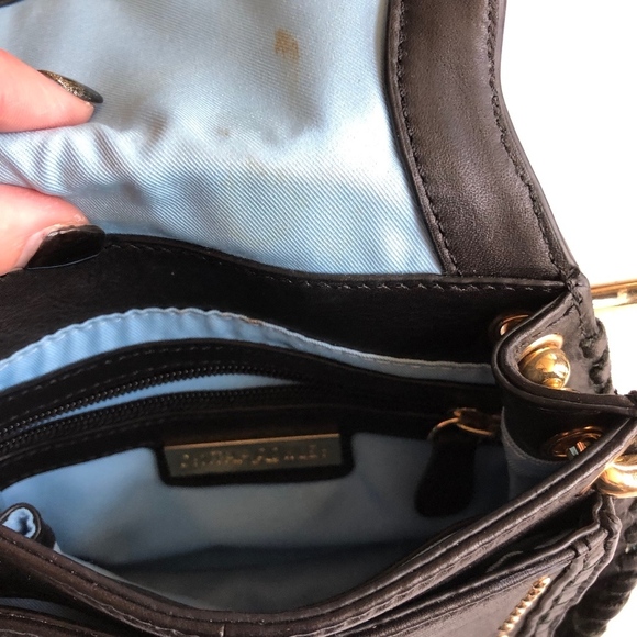 Cynthia Rowley Black Leather Phoebe Crossbody Bag - Picture 6 of 8